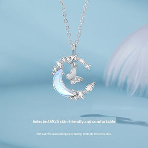 Sweet And Elegant Butterfly Necklace For Women Perfect For Moonlit Nights - Zambeel