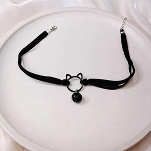 Sweet Cool Hot Girl Dark Cat Necklace Special - interest Design High Sense - Zambeel