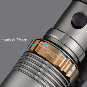 T6 Aluminum Alloy Rotating Focusing Flashlight - Zambeel