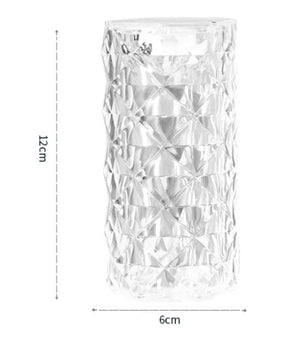 Table Lamp Lighting Rose Atmosphere Lamp Crystal Bedside Small Night Light - Zambeel