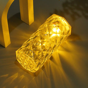 Table Lamp Lighting Rose Atmosphere Lamp Crystal Bedside Small Night Light - Zambeel