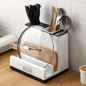Tableware Storage Holders Kitchen Knife Plastic Storages Racks For Kitchen Convenience Cabinet Kitchen Gadgets - Zambeel