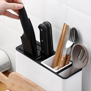 Tableware Storage Holders Kitchen Knife Plastic Storages Racks For Kitchen Convenience Cabinet Kitchen Gadgets - Zambeel