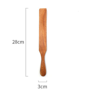Teak Cooking Spatula Wood Spatula Salad Spatula - Zambeel