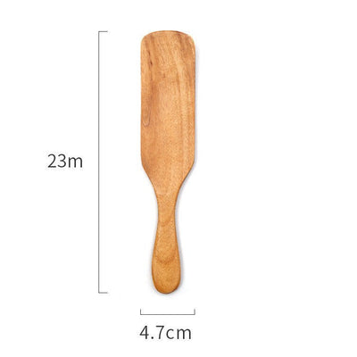 Teak Cooking Spatula Wood Spatula Salad Spatula - Zambeel