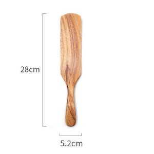 Teak Cooking Spatula Wood Spatula Salad Spatula - Zambeel