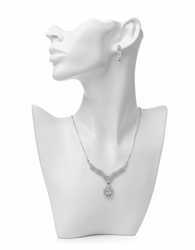 Teardrop Crystal Jewelry Set - Zambeel