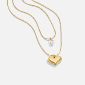 Temperament Double Fashion Necklace Is Simple - Zambeel