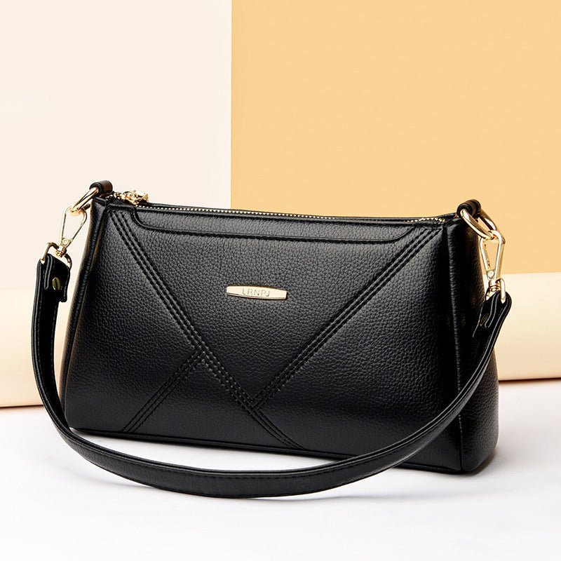 Texture Soft Leather Crossbody Bag Fashion Lady - Zambeel