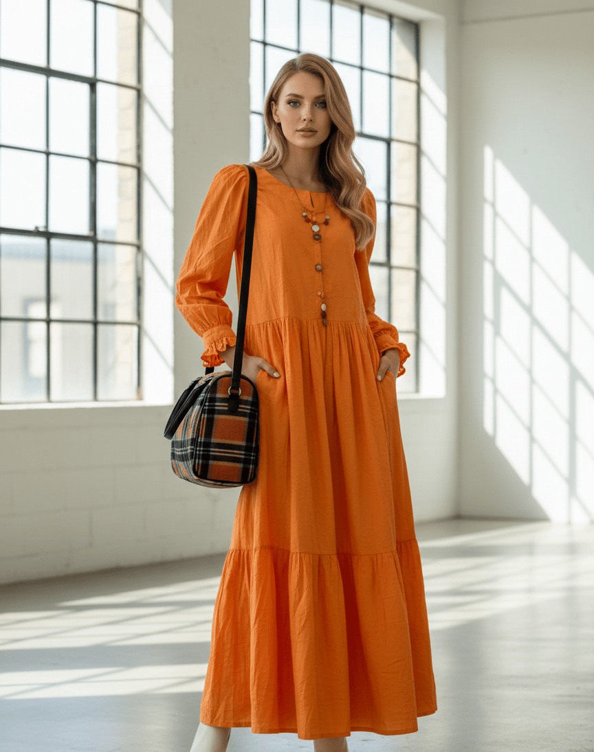 Textured Maxi Dress - Zambeel