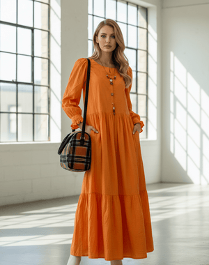 Textured Maxi Dress - Zambeel