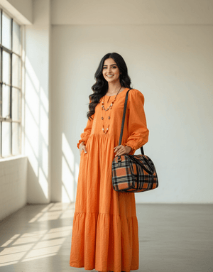 Textured Maxi Dress - Zambeel