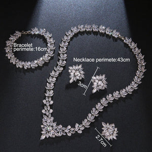 The Dazzling Set Is Handcrafted With Copper And Set With Zircon Stones. - Zambeel