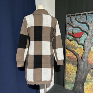 Thickened Knit Dress In Winter Coffee Girl - Zambeel