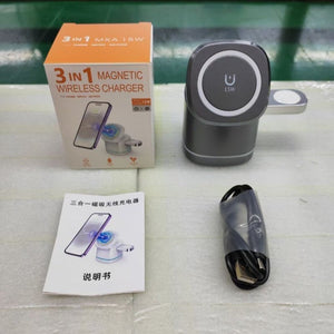 Three - in - one Folding Magnetic Wireless Fast Charging Charger - Zambeel
