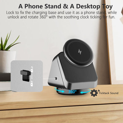 Three - in - one Magsafe Magnetic Wireless Charger Mobile Phone Watch Headset - Zambeel