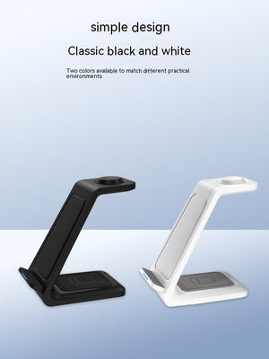 Three - in - one Wireless Charger Fast Charging Desktop Vertical - Zambeel