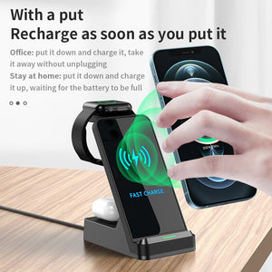 Three - in - one Wireless Charging H15 Charging - Zambeel