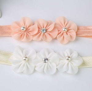 Three Little Plum Blossom Baby Headband - Zambeel