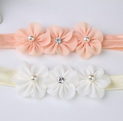 Three Little Plum Blossom Baby Headband - Zambeel