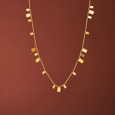 Titanium Steel Quadrilateral Necklace For Women Special - interest Design - Zambeel