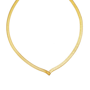 Titanium Steel Snake Bones Chain Blade Chain Necklace - Zambeel