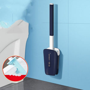 Toilet Brush Household No Dead Corner Bathroom With Bucket Wall Mounted - Zambeel