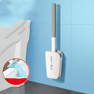 Toilet Brush Household No Dead Corner Bathroom With Bucket Wall Mounted - Zambeel