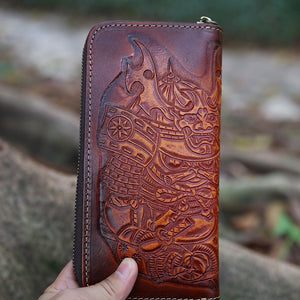 Top Layer Cowhide Men's Wallet Vintage Clutch - Zambeel