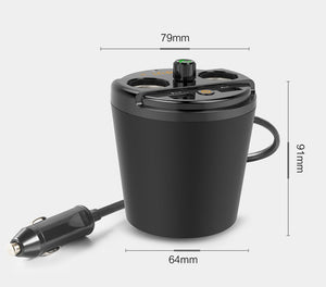 Transmitter Bluetooth Car Music MP3 Player Free Hands Cup Holder - Zambeel