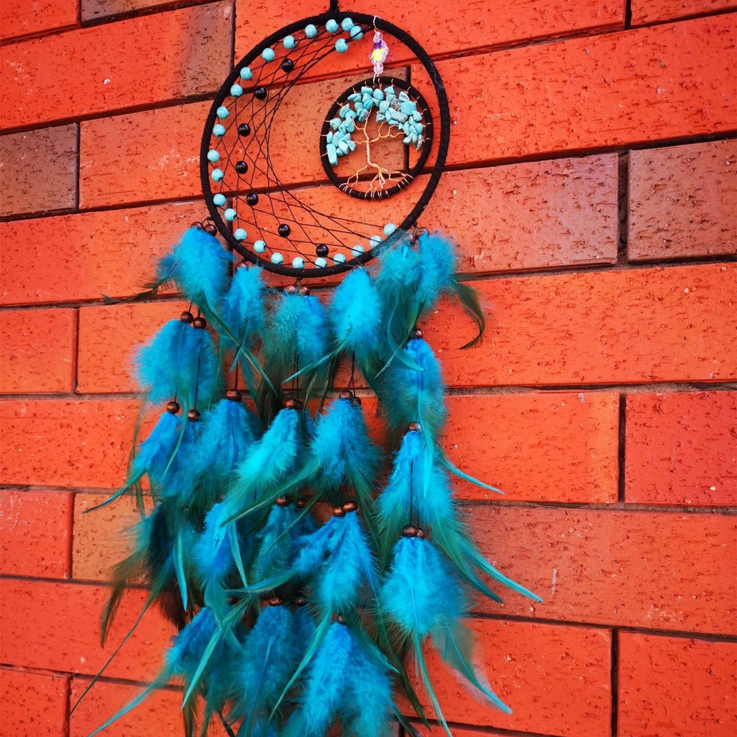 Tree Of Life Feather Home Decor Dream Catcher Wall Mount - Zambeel