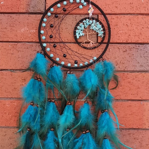 Tree Of Life Feather Home Decor Dream Catcher Wall Mount - Zambeel