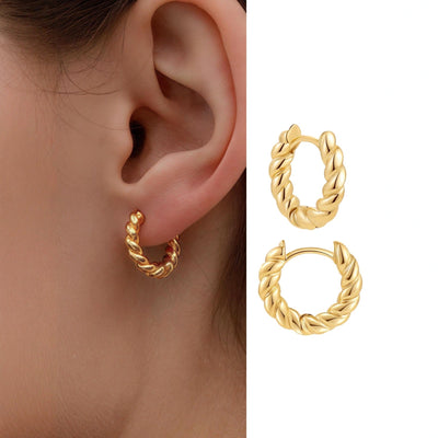 Twisted - Thread Ear Clips For Women Niche Design - Zambeel