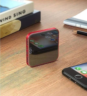 Ultra - Thin Mirror Mini Charging Treasure - Zambeel