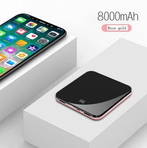 Ultra - Thin Mirror Mini Charging Treasure - Zambeel