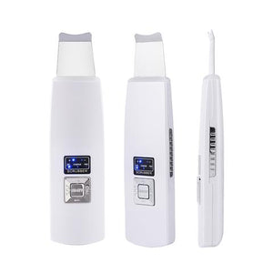 Ultrasonic Skin Scrubber Face Cleanser Blackhead Acne Removal Facial Spa Vibration Massager Ultrasound Peeling Clean Machine 394 - Zambeel