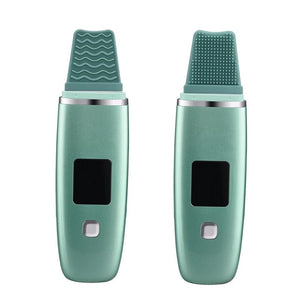 Ultrasonic Vibration Blackhead Remover Deep Cleansing Face Scrubber Pore Cleaner Lifting Machine Facial Led Peeling Shovel - Zambeel