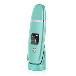 Ultrasonic Vibration Blackhead Remover Deep Cleansing Face Scrubber Pore Cleaner Lifting Machine Facial Led Peeling Shovel - Zambeel