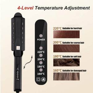 U.S. Standard Non - injury Hair Straightener Steam Hair Straightener Splint - Zambeel