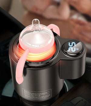 USAMS US - ZB160 Digital Display Smart Car Heating Cooling Cup Car Accessories - Zambeel