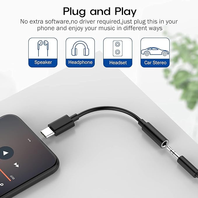 USB - C to 3.5mm Headset Jack Adapter - Zambeel
