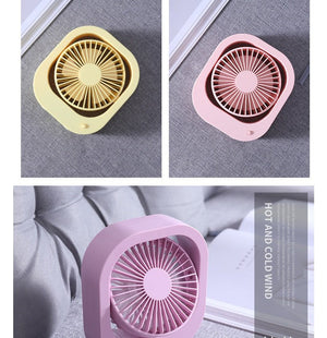 USB Desk Fan Portable Desktop Table Fan With 2 Speed 180 Rotation Adjustable Strong Wind Quiet Mini Fan For Office Household - Zambeel