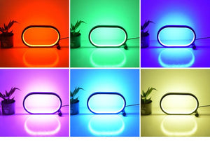 Usb Plug - In Lamp Oval Acrylic Lamp Touch Control Dimmable Modern Simple Creative Night Lamp Bedside Reading Lamp Desk Table Led - Zambeel