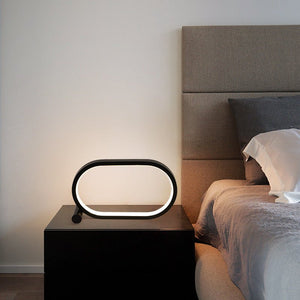 Usb Plug - In Lamp Oval Acrylic Lamp Touch Control Dimmable Modern Simple Creative Night Lamp Bedside Reading Lamp Desk Table Led - Zambeel