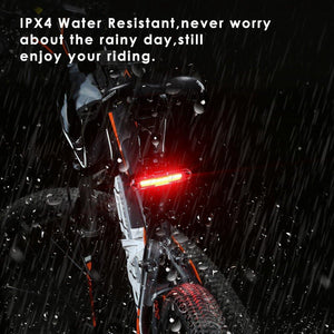USB red and blue taillights mountain bike warning light - Zambeel