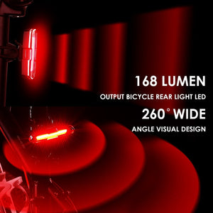 USB red and blue taillights mountain bike warning light - Zambeel
