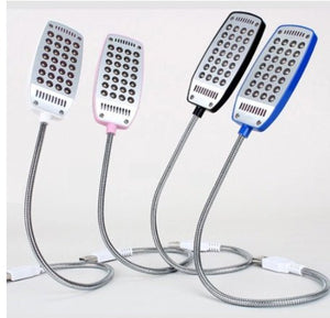 USB Small Desk Lamp, Keyboard Light, USB Reading Light, Electroplating 28 Lights - Zambeel