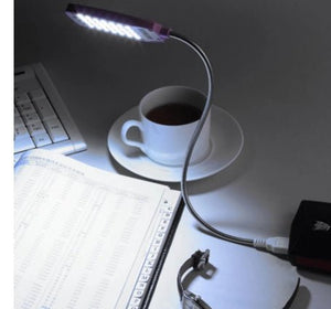 USB Small Desk Lamp, Keyboard Light, USB Reading Light, Electroplating 28 Lights - Zambeel