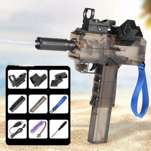 Uzi Electric Burst Water Gun Children's Powerful Water Gun Toy Fully Automatic Range Long Spray Outdoor Toy Water Gun - Zambeel