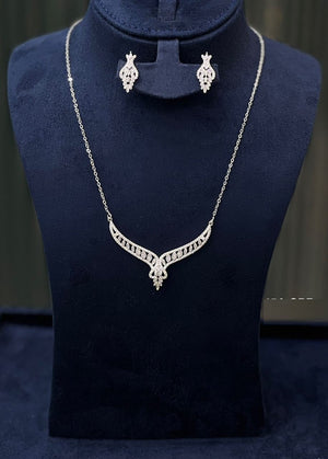 V - Shape Crystal Jewelry Set - Zambeel
